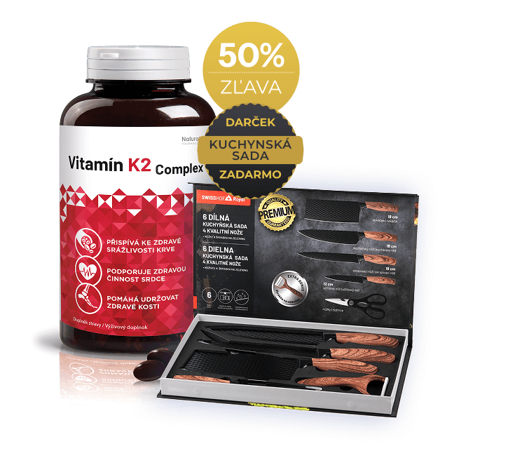 Balení Vitamín K2 Complex roční s vysokým obsahem omega-3